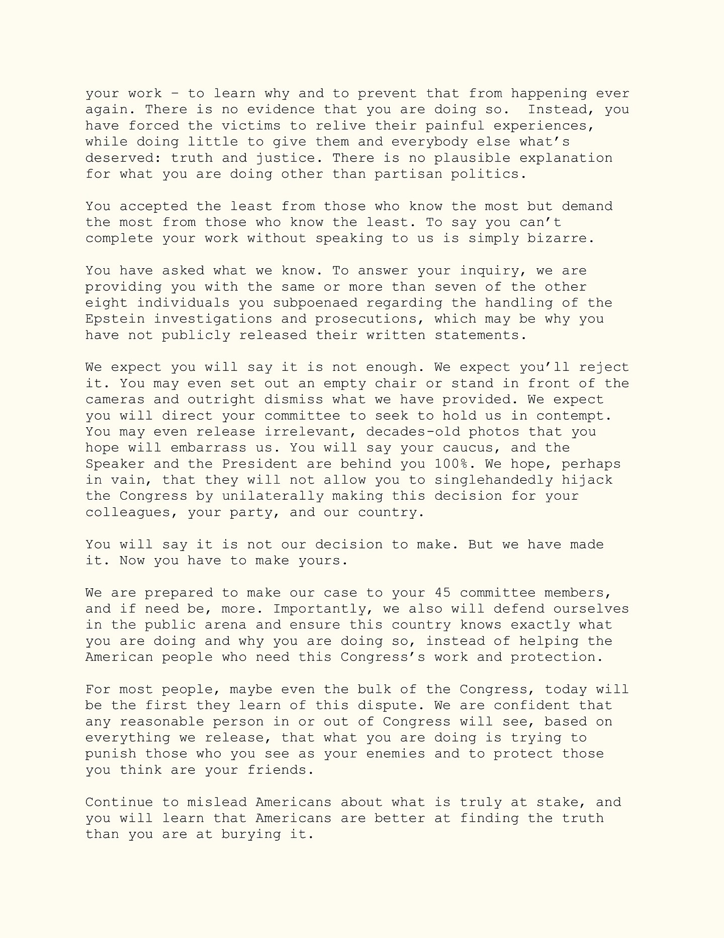 克林顿夫妇拒赴爱泼斯坦案质询作证，或面临藐视国会罪指控（组图） - 5