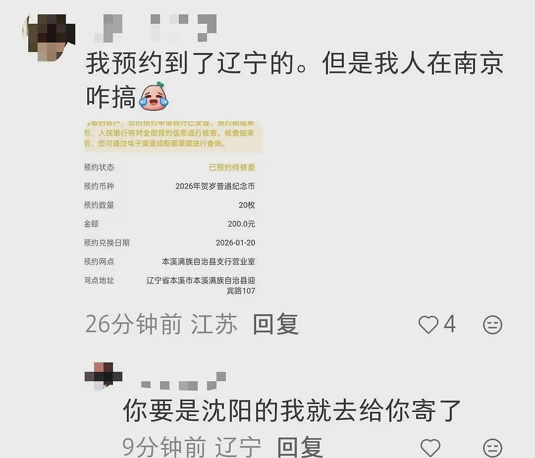 太火爆！马年纪念币纪念钞开抢一分钟售罄、系统“崩溃”！网友：验证码还没收到就抢光了（组图） - 6