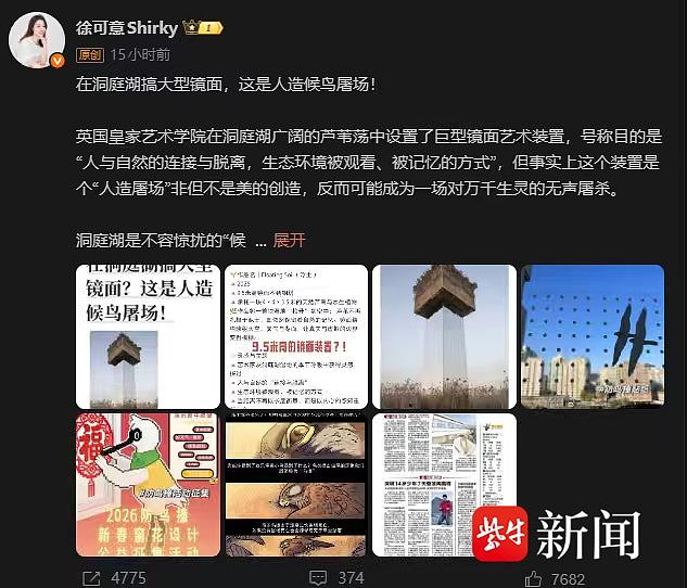 洞庭湖镜面装置被斥人造候鸟屠场，官方致歉兼拆除（组图） - 3