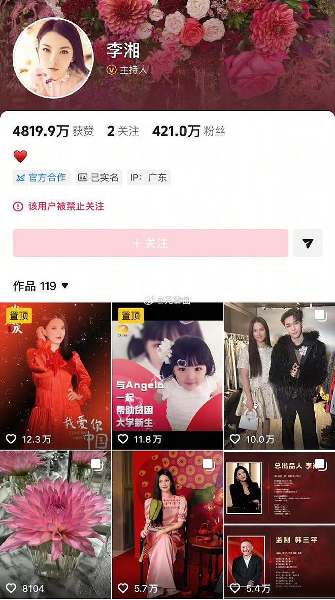 知名主持人李湘突遭全平台封杀！名下超10家公司已注销（组图） - 5