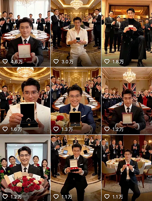 AI生成的帅弟弟， 把退休阿姨们钓成了翘嘴（组图） - 2