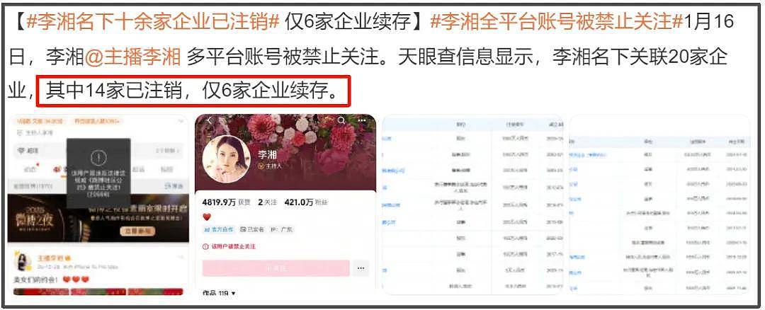 李湘账号被禁不到24小时,又牵扯出多位明星....(组图) - 7