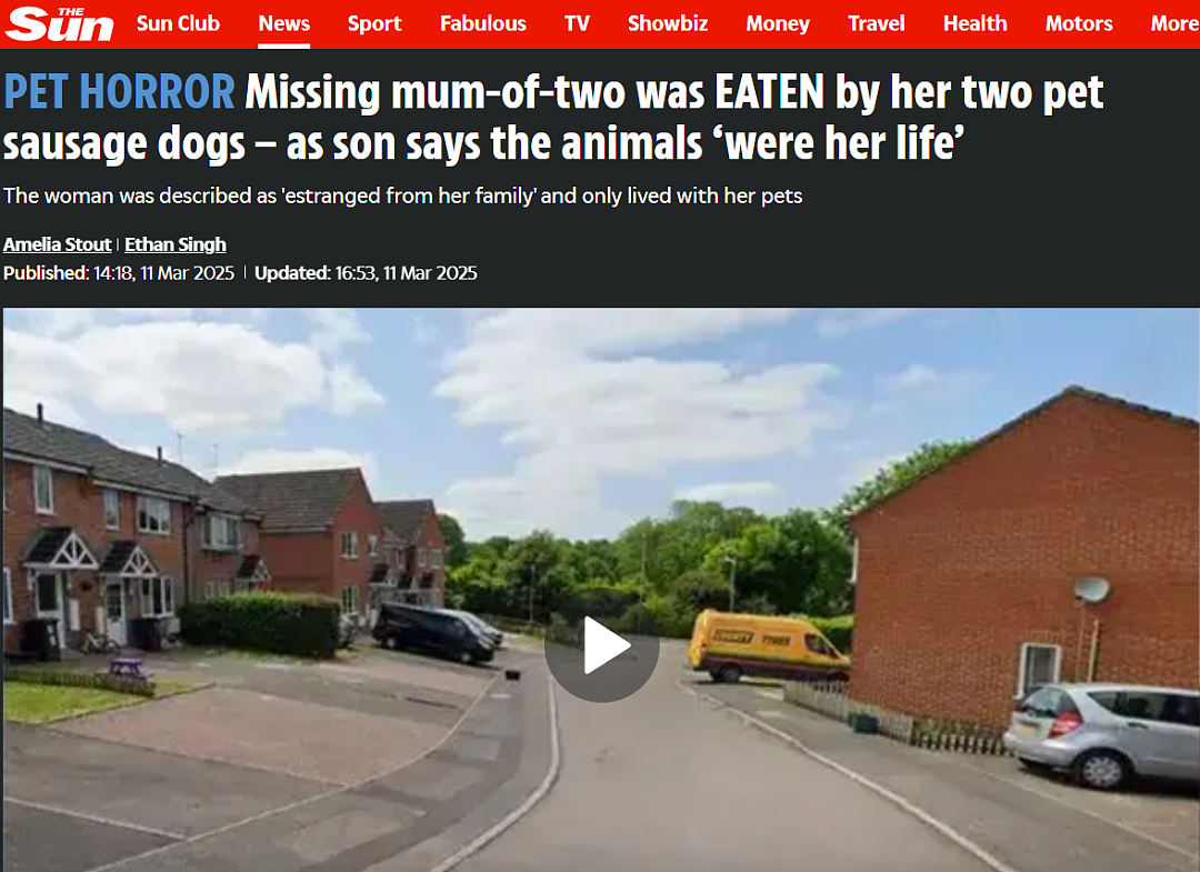 英国女子独居死去，爱犬把她快吃光了才被发现：从儿女到邻居，所有人就这样放任她走向死亡...（组图） - 3