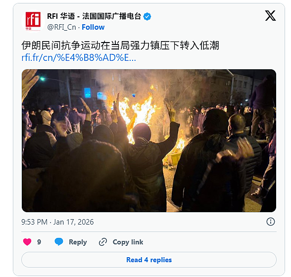 伊朗民间抗争运动在当局强力镇压下转入低潮（图） - 1