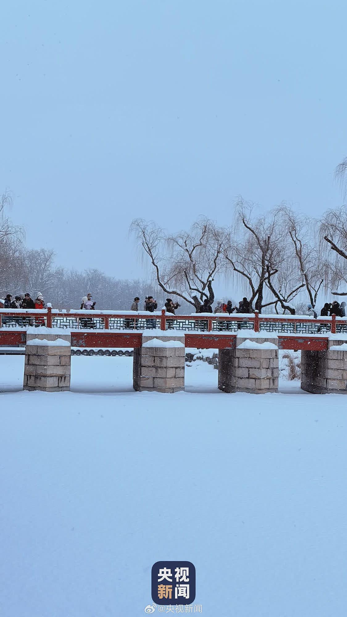 北京下起2026年第一场雪，颐和园美成了国画（组图） - 7