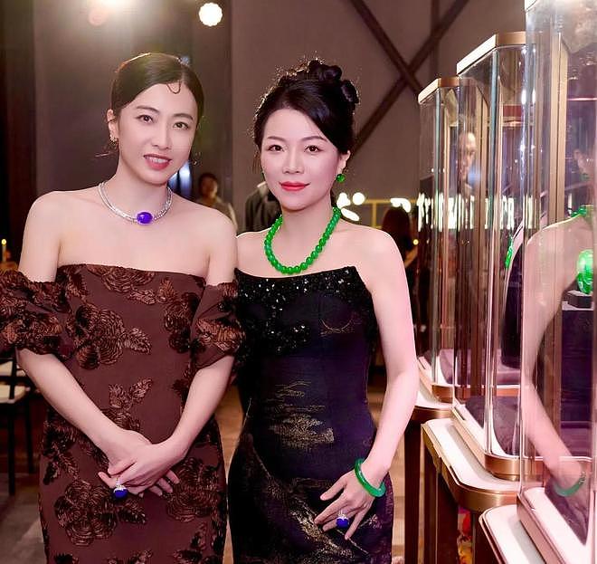 越来越美,甘比戴紫翡翠珠宝艳压朱茵,实力演绎财气养人!(组图) - 3