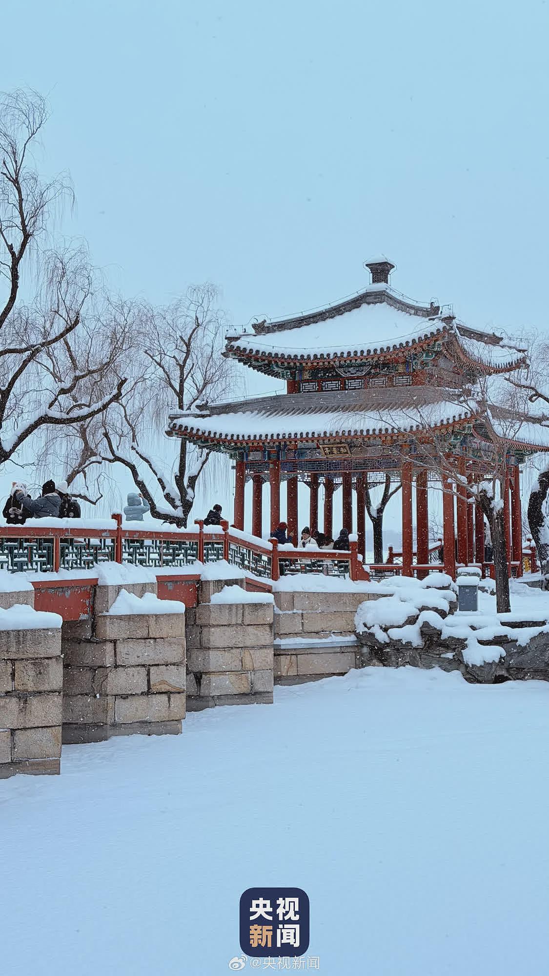 北京下起2026年第一场雪，颐和园美成了国画（组图） - 4
