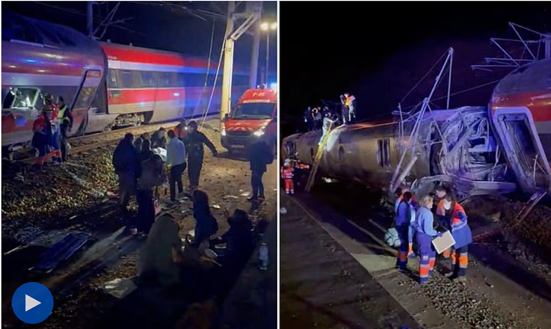 两辆高铁脱轨相撞，已致21人死上百人伤！现场骇人视频公布…（视频/组图） - 2