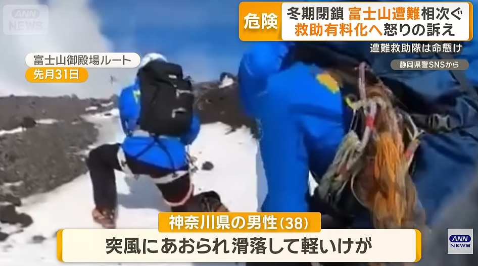 中国20岁男子强闯富士山，摔断脚踝目前生死未卜…日本市长发怒：早就该收钱了！（组图） - 6