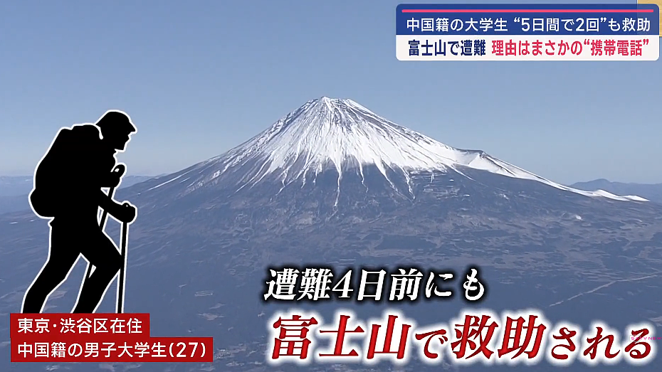 中国20岁男子强闯富士山，摔断脚踝目前生死未卜…日本市长发怒：早就该收钱了！（组图） - 4
