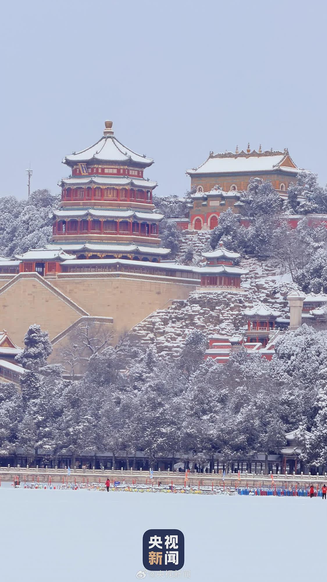 北京下起2026年第一场雪，颐和园美成了国画（组图） - 5