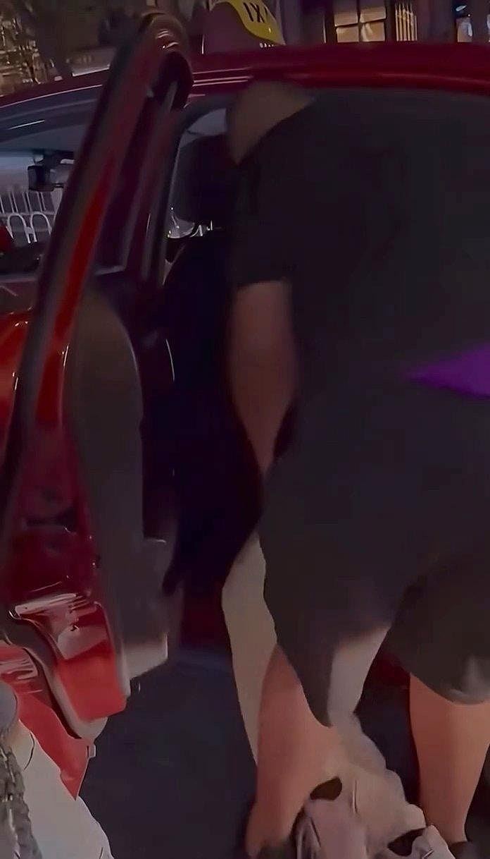 美女疑被当众捡尸片疯传！四肢软瘫遭壮男“抱胸”上计程车，网友：疑似下药（视频/组图） - 7