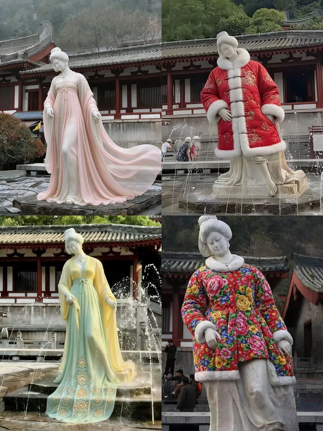 网友给贵妃穿衣后又开始全国“巡骂”,景区雕塑咋成了挨批重灾区(组图) - 8