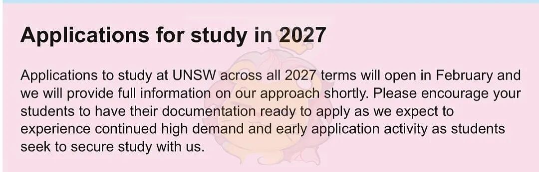 【留学申请】 UNSW 2026录取重要更新：多专业提前满位，申请窗口正在关闭（组图） - 6