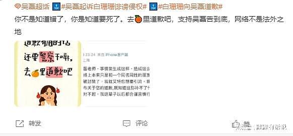 白珊珊回应:造谣吴磊只为引流,评论区愤怒:告到底!(组图) - 6
