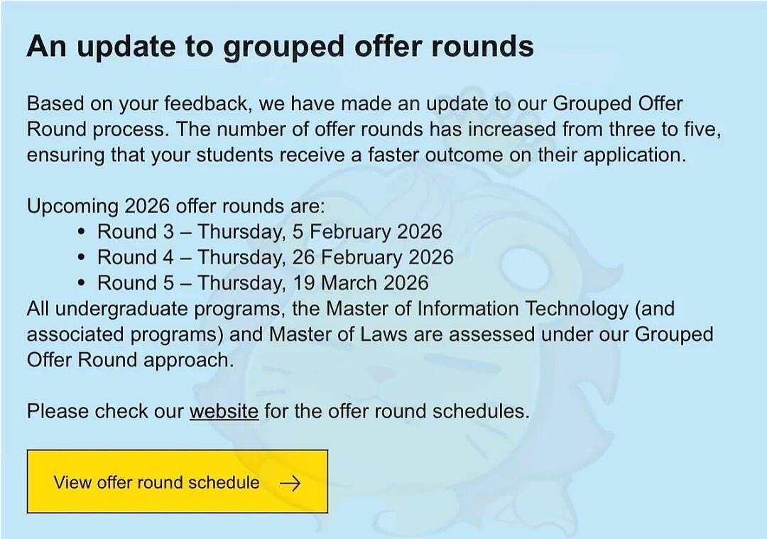 【留学申请】 UNSW 2026录取重要更新：多专业提前满位，申请窗口正在关闭（组图） - 4