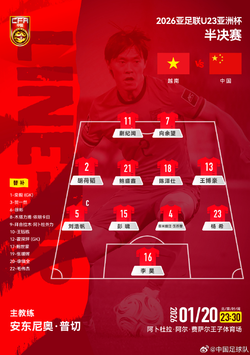 中国国足3：0，创历史进U23亚洲杯决赛！半夜，一群人沸腾了...（视频/组图） - 4