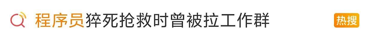 心痛!32岁程序员猝死,抢救时还被拉入工作群!妻子公布的聊天记录令人心碎(组图) - 5
