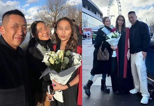 洗米嫂女儿毕业！举家去英国庆祝，Mandy躲回香港不敢出面？（组图） - 3