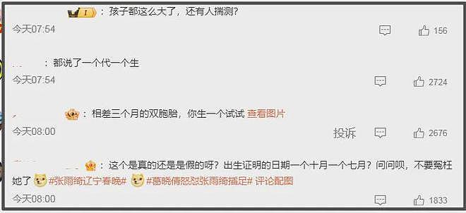 葛晓倩喊话张雨绮晒出生证明！杨天真帮其隐瞒代孕，评论区沦陷（组图） - 8