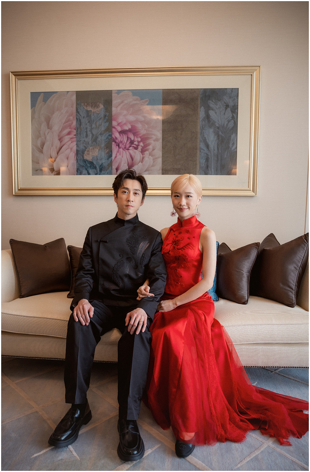 Lulu、陈汉典中式婚服“龙凤相映”,幸福寓意曝光(组图) - 2