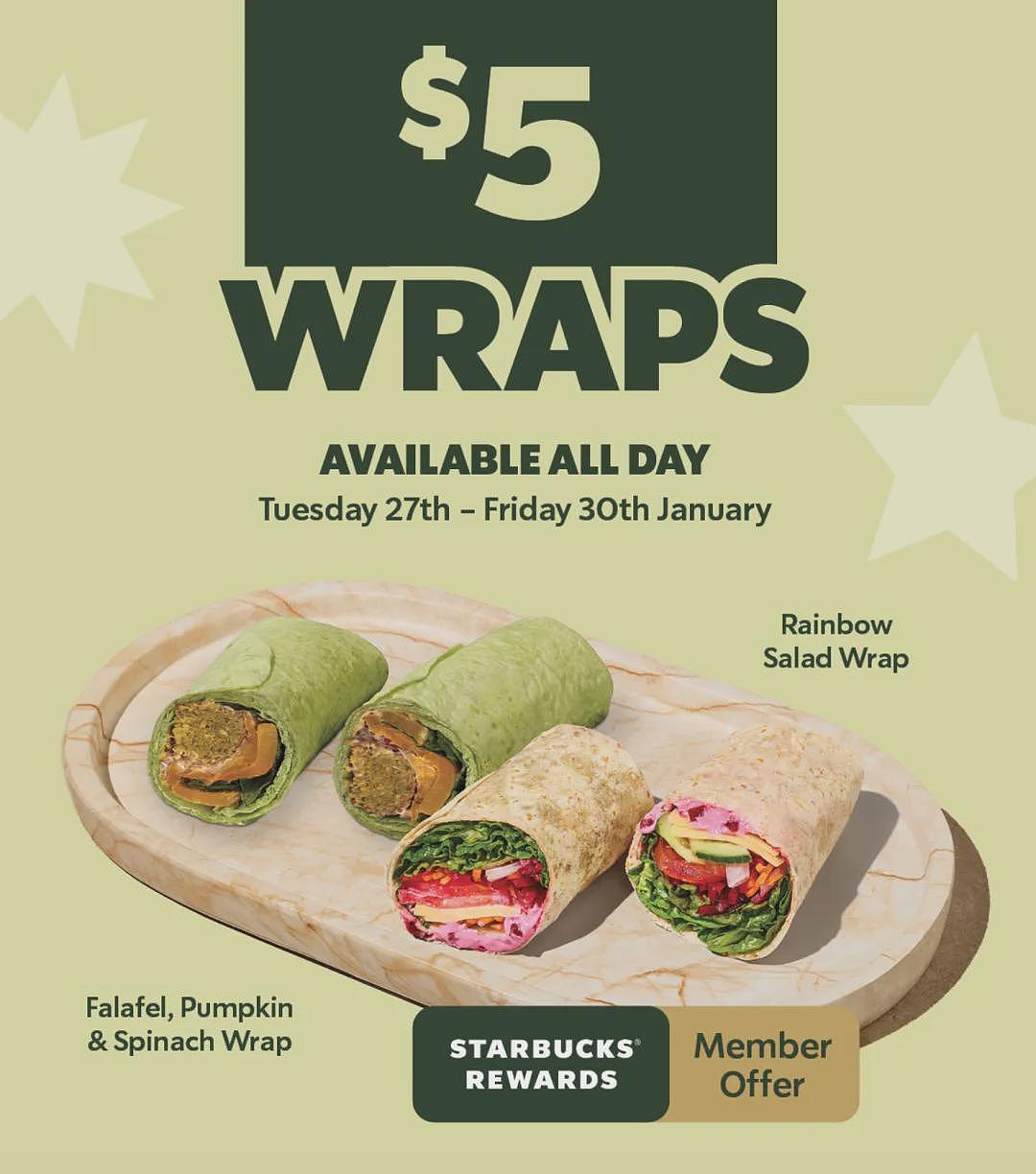 【Starbucks 星巴克】澳洲 Wrap 限时特价(组图) - 1