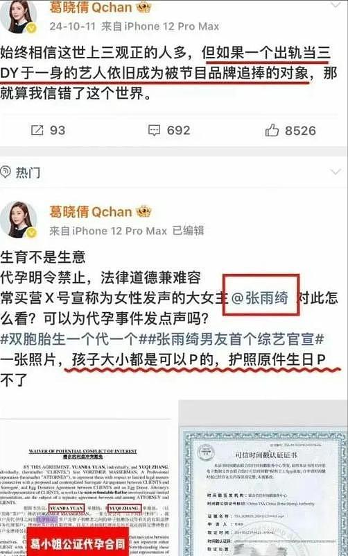 张雨绮越扒越有！代孕只是冰山一角，猛料被扒出，杨天真都保不住（组图） - 2