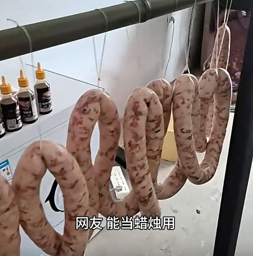 九肥一瘦腊肠照疯传！网民吃完上厕所，要用洗洁精（组图） - 2