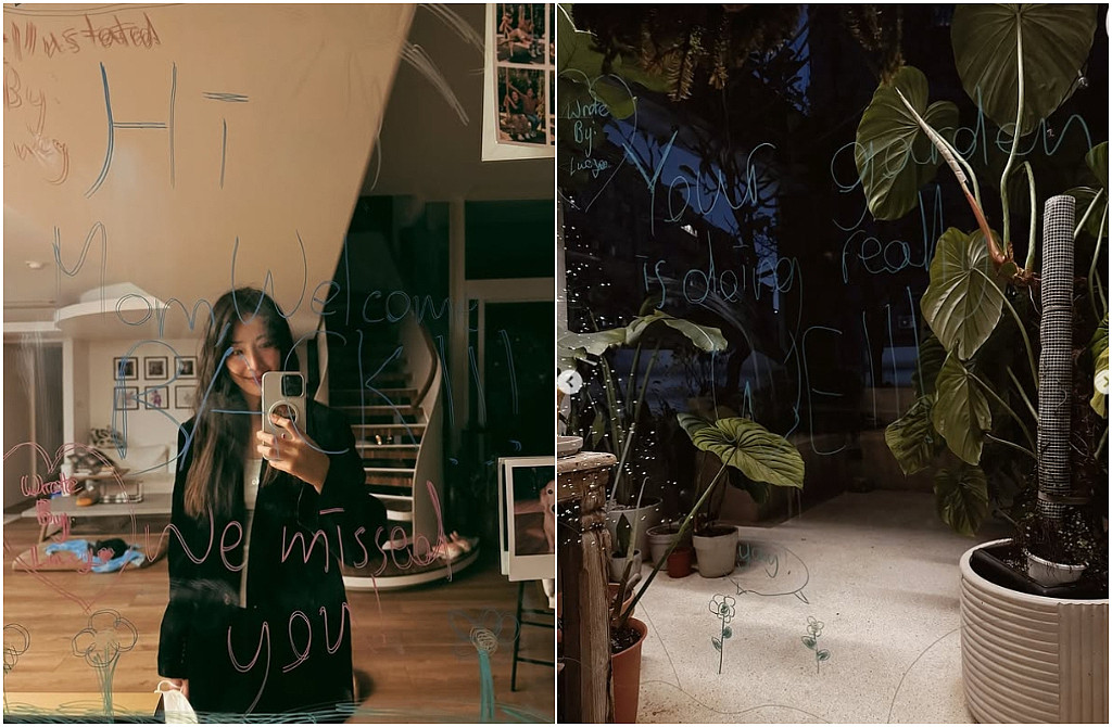 隋棠飞澳洲9天返家被孩子暖哭！见镜子“告白”超感动（组图） - 1