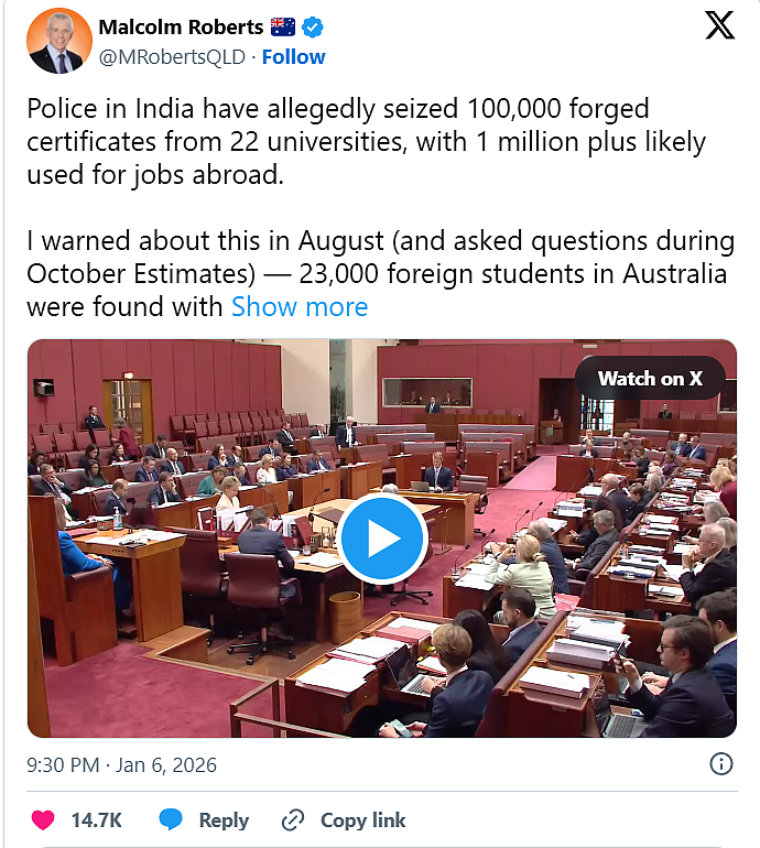 澳洲突然收紧印度学生签证！“100万份假文凭”暴雷，新西兰却要“敞开大门”（组图） - 3
