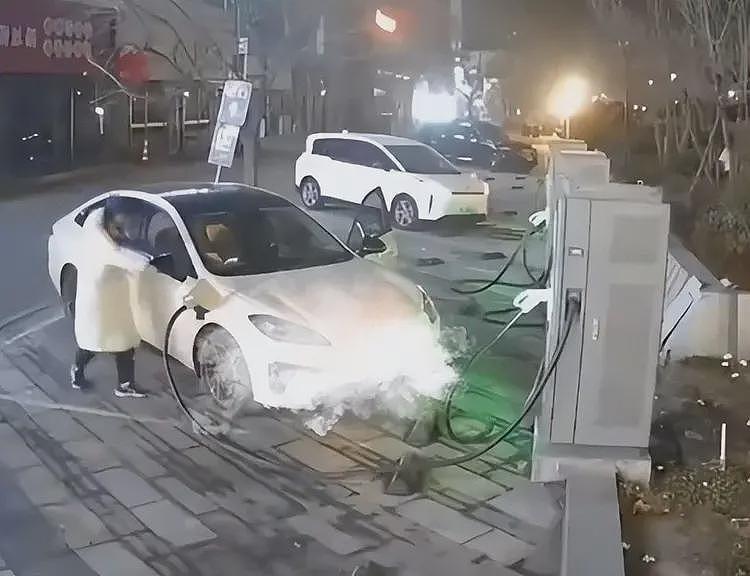 女子把充电枪扔地上碾压后续:车牌曝光已社死,恶心事不止一件(组图) - 3