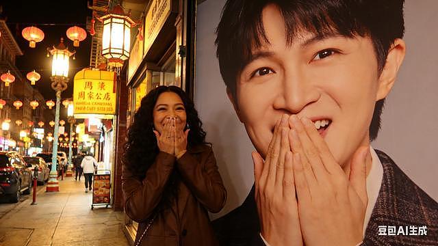 笑不活!袁娅维唐人街撞周深海报,喊出7字梗全网磕疯(组图) - 1