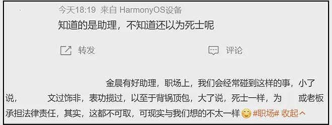 金晨被质疑下水军洗白,甩锅式公关翻车,网友吐槽她把助理当死士(组图) - 19