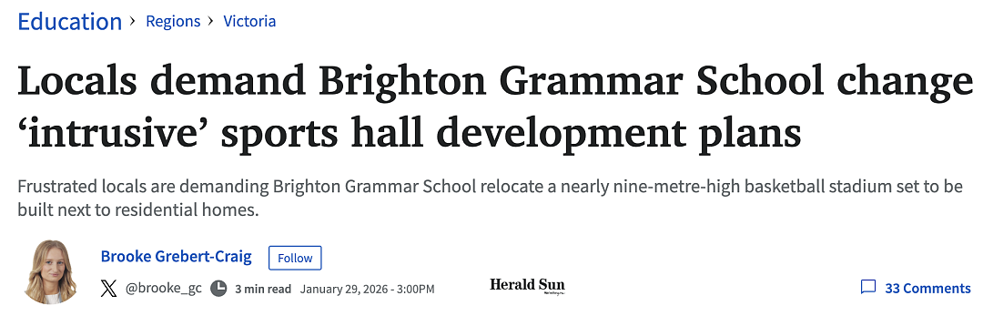 Brighton Grammar摊上事了（组图） - 1