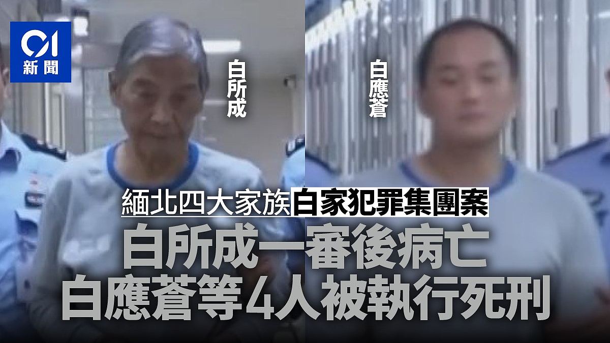 缅北电骗白家案:白所成一审后病亡,白应苍等4人伏法(组图) - 1
