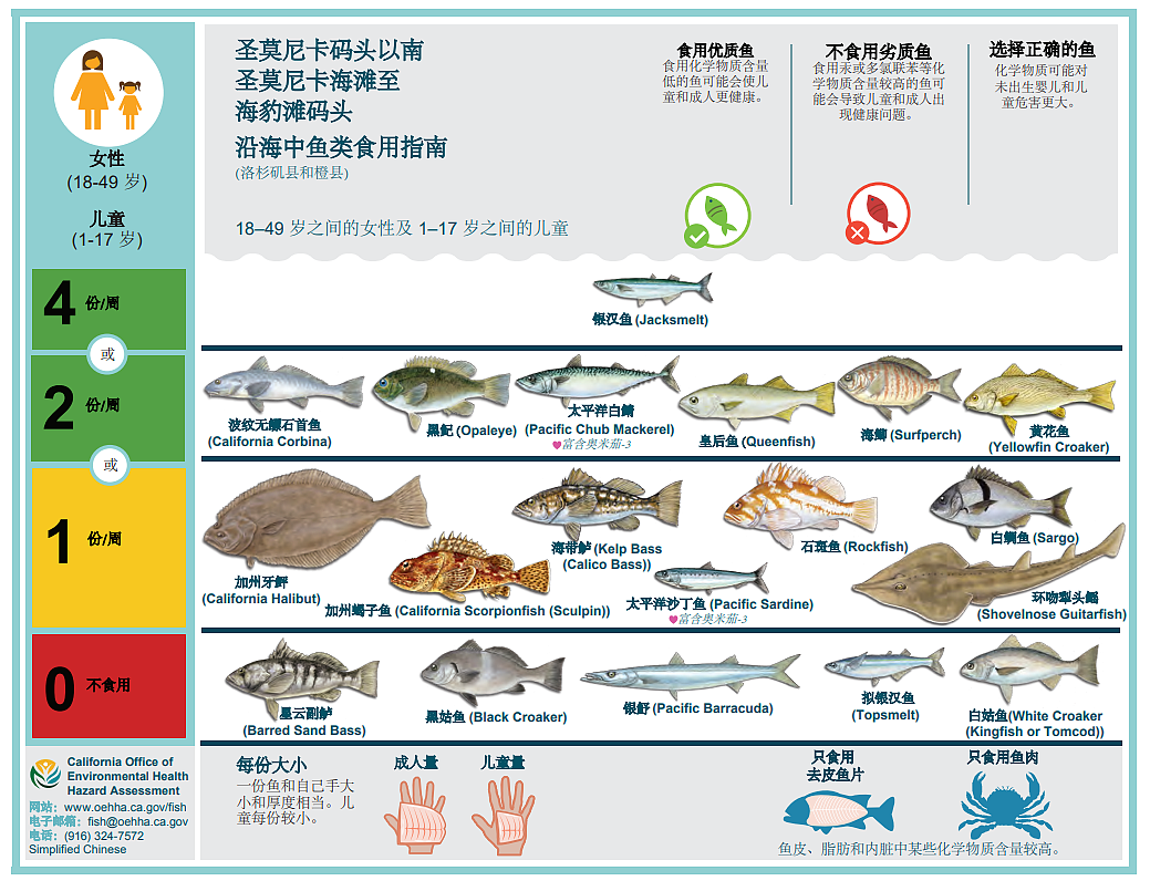 加州著名海滩竖中文牌警告钓鱼者：不要吃，这里的鱼太脏（组图） - 2