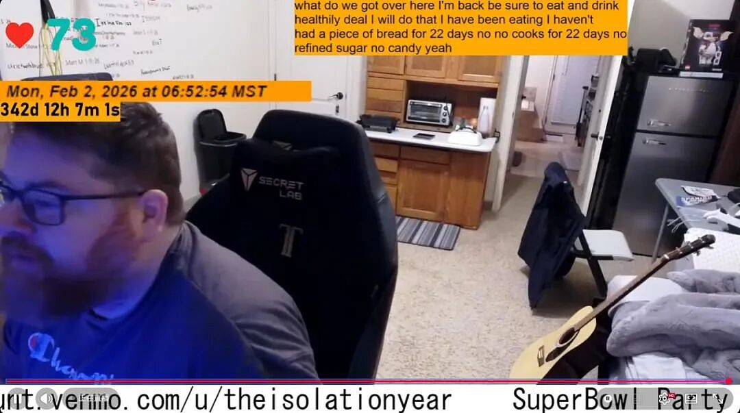 老哥为减肥拼了！把自己关屋里一年，绝对不出屋还全程直播！快赶上坐牢了...（组图） - 9