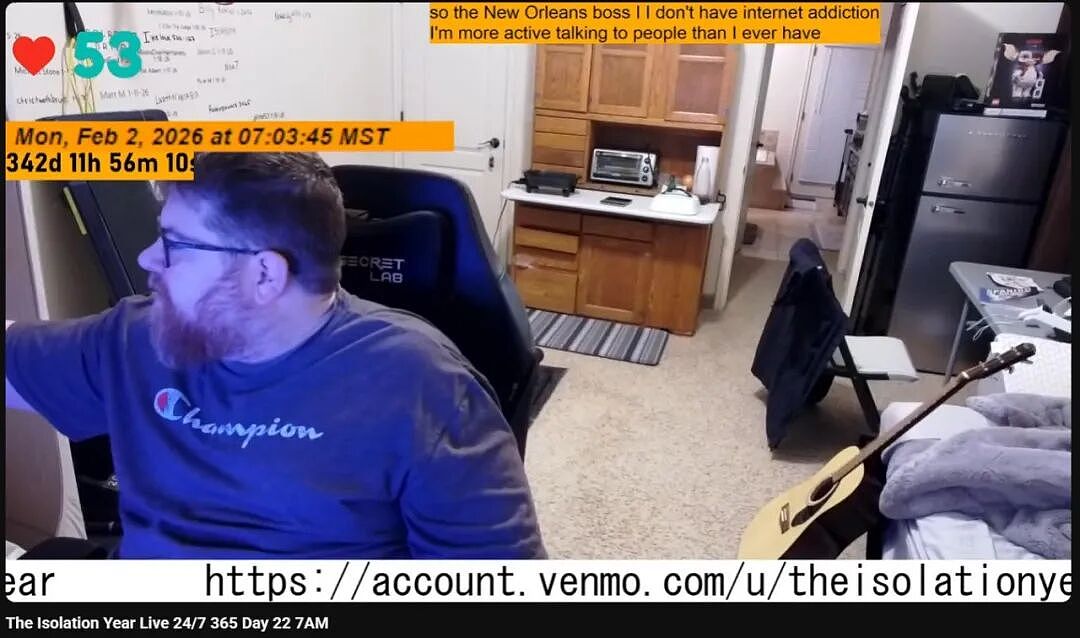 老哥为减肥拼了！把自己关屋里一年，绝对不出屋还全程直播！快赶上坐牢了...（组图） - 11