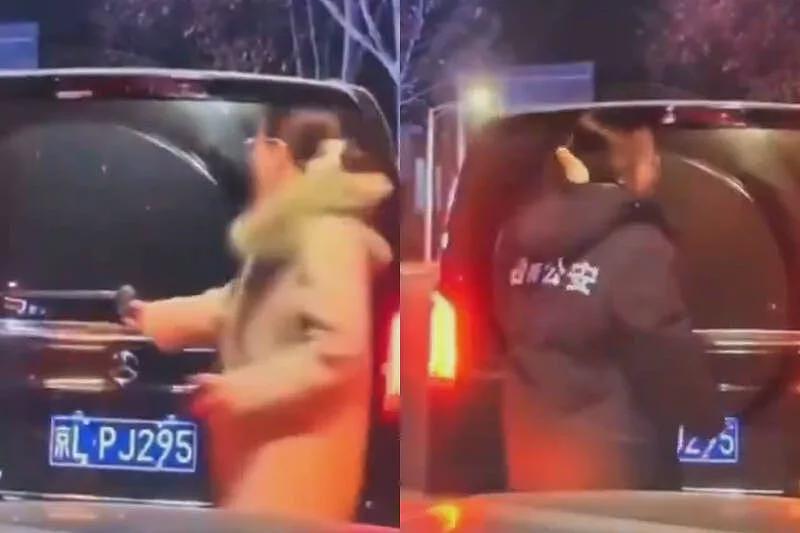 继广西“亮证姐”后北京再出“亮衣姐” 引发热议(图) - 1