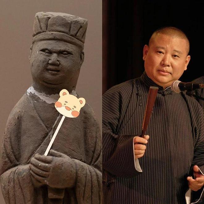 南京博物院一陶俑撞脸郭德纲，院方：的确在历史馆展出（组图） - 1