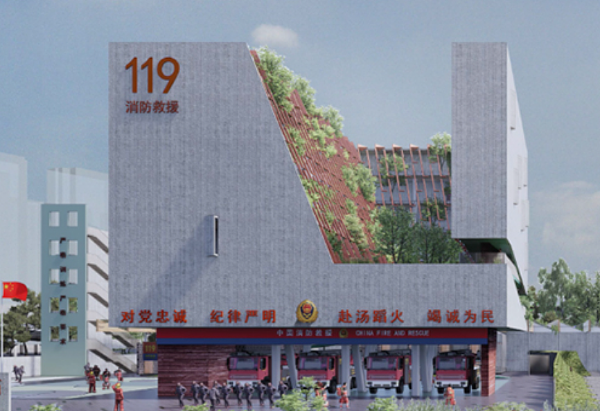 超前还是争议？广州荔湾区一消防站，被质疑“最不像消防站的消防站”！网友：还以为是博物馆（组图） - 5