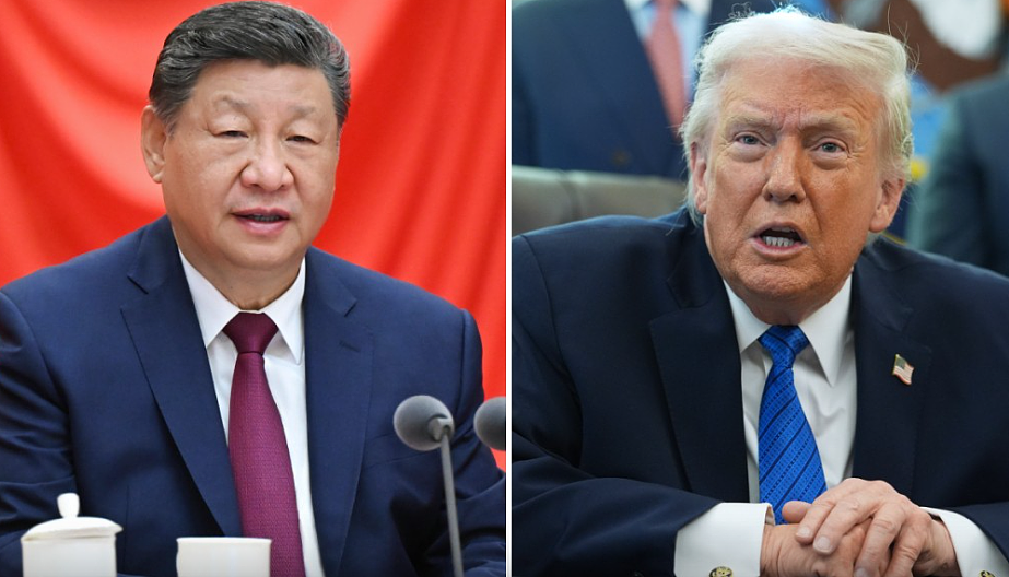 习近平同美国总统特朗普通电话(图) - 1