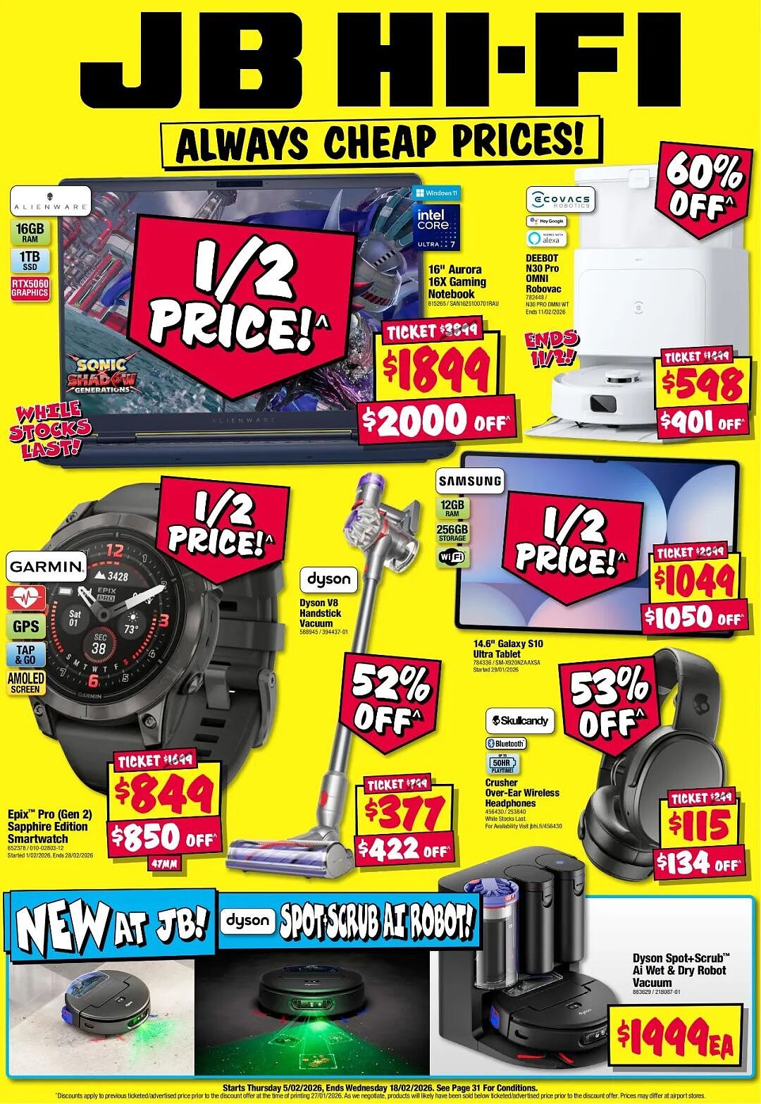 【JB Hi-Fi】2月5日至18日优惠目录（组图） - 1
