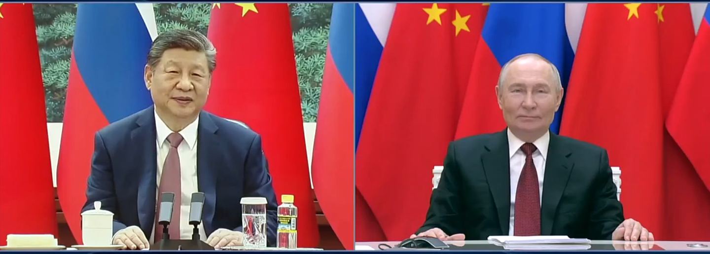 习近平视像晤普京，称中俄应制定发展双边关系的宏伟计划（组图） - 2