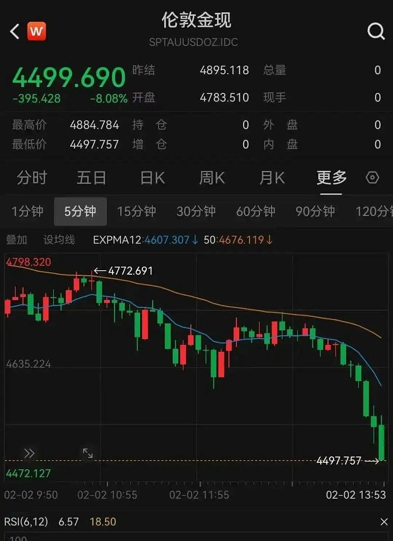金价暴力反弹重上5000美元，“上车”还是“离场”（组图） - 2