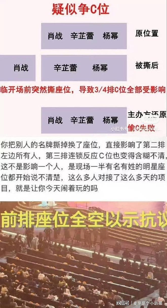 微博之夜:杨幂领奖,粉丝集体喊“退票”!被指撕肖战名牌抢C位(组图) - 3
