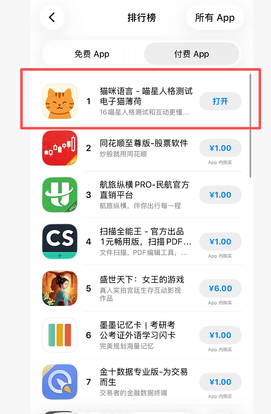 “猫咪召唤器”登顶付费榜,对话开发者:团队仅两人,成本1000多,用户翻了500倍(视频/组图) - 2