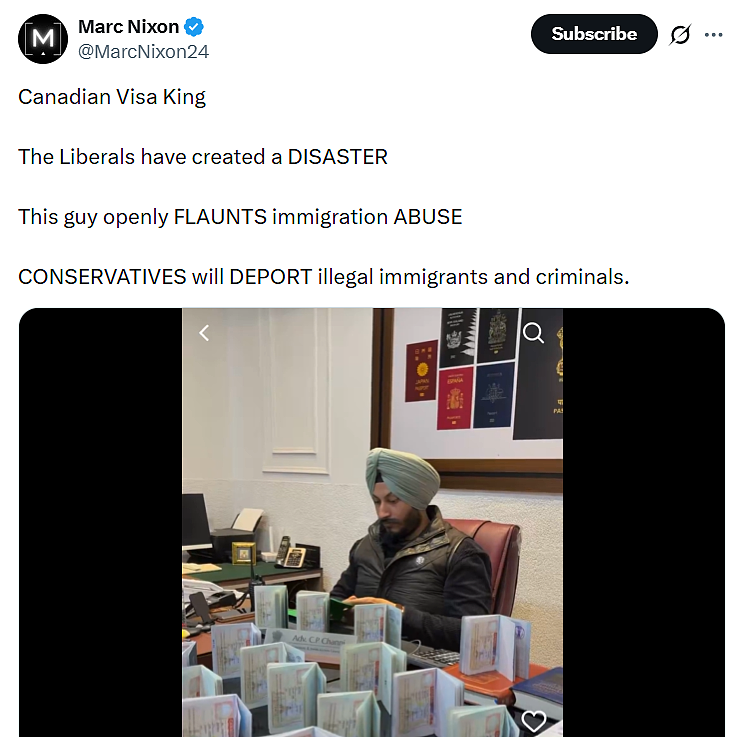 炸锅! 印度移民顾问自称“加拿大签证之王“, 戴$30万手表狂晒签证!(组图) - 6