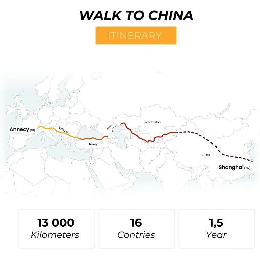518天，暴走12850公里到上海！俩法国小伙的浪漫长征，只为一个执念（组图） - 5
