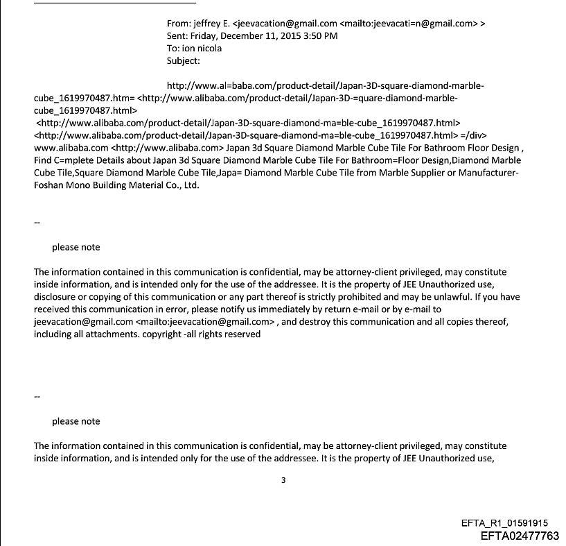 爱泼斯坦也爱佛山订制家具?邮件揭曾用阿里巴巴搜家私运往美国(组图) - 4